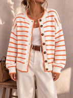 Mabel | Striped Knit Cardigan