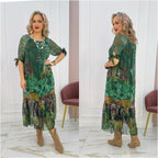 Elisa™ Elegant Floral Maxi Dress