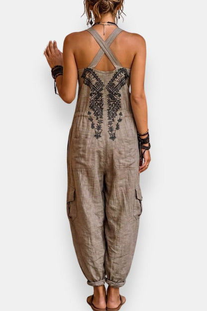 Giselina™ | Embroidered Bohemian Jumpsuit
