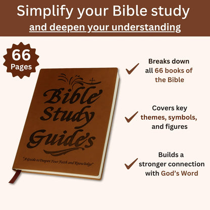 66-Page Bible Study Guide & Daily Devotional Journal | Hardcover