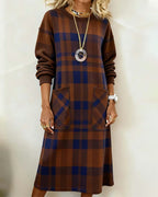 Kathrine™ Elegant Plaid Dress