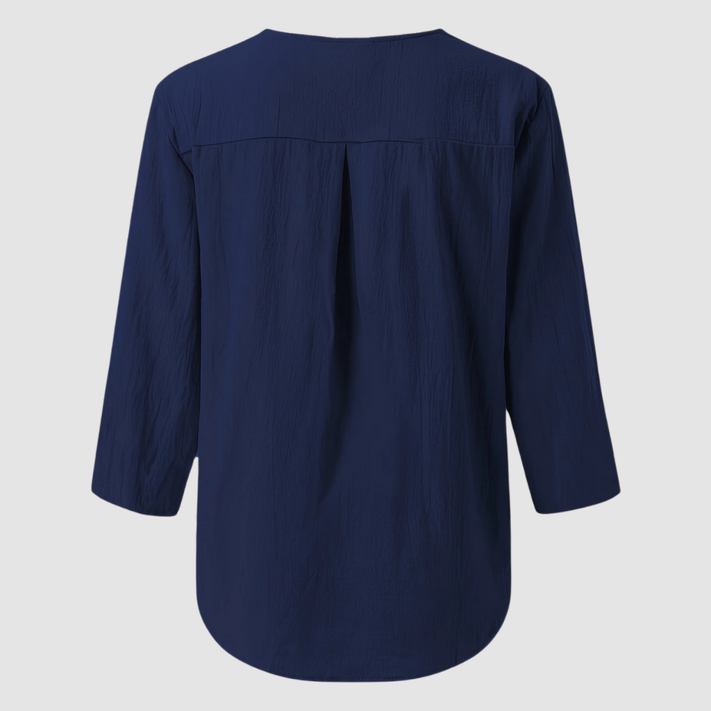Melisa™ Casual Cotton & Linen Blouse