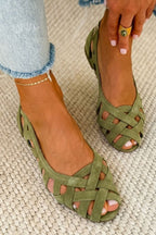 Alice | Woven Crisscross Sandals