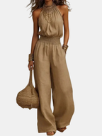 Shawna™ | Elegant Summer Evening Halter Jumpsuit