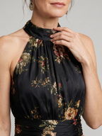 Sior™ Floral Halter Neck Midi Dress