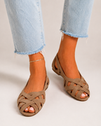 Alice | Woven Crisscross Sandals