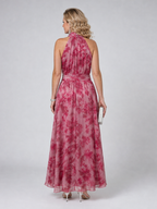 Avien™ Soft Halter Neck Midi Dress