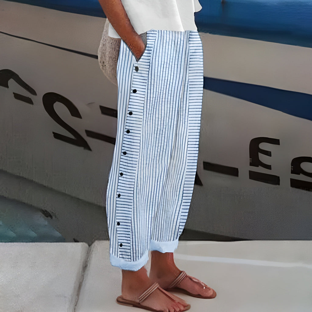 Elle | Striped Trousers