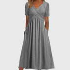 Amanda Crossover Midi Dress