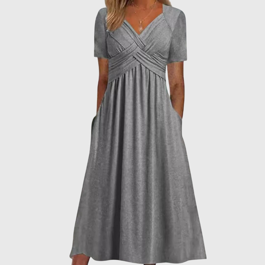 Amanda Crossover Midi Dress