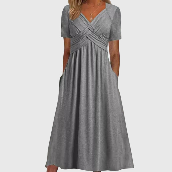 Amanda Crossover Midi Dress