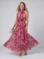 Avien™ Soft Halter Neck Midi Dress