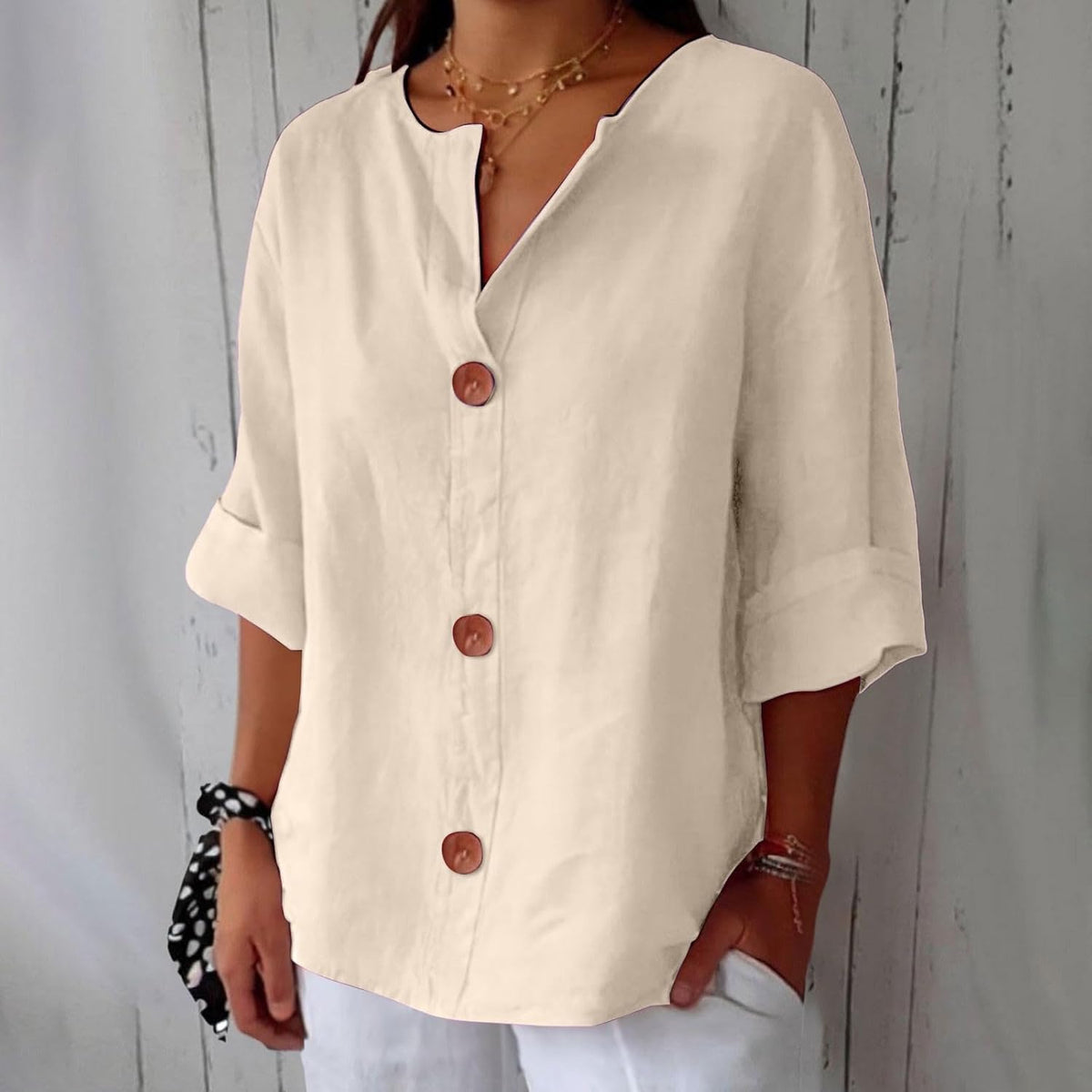 Clara™ - Lightweight Linen Blouse