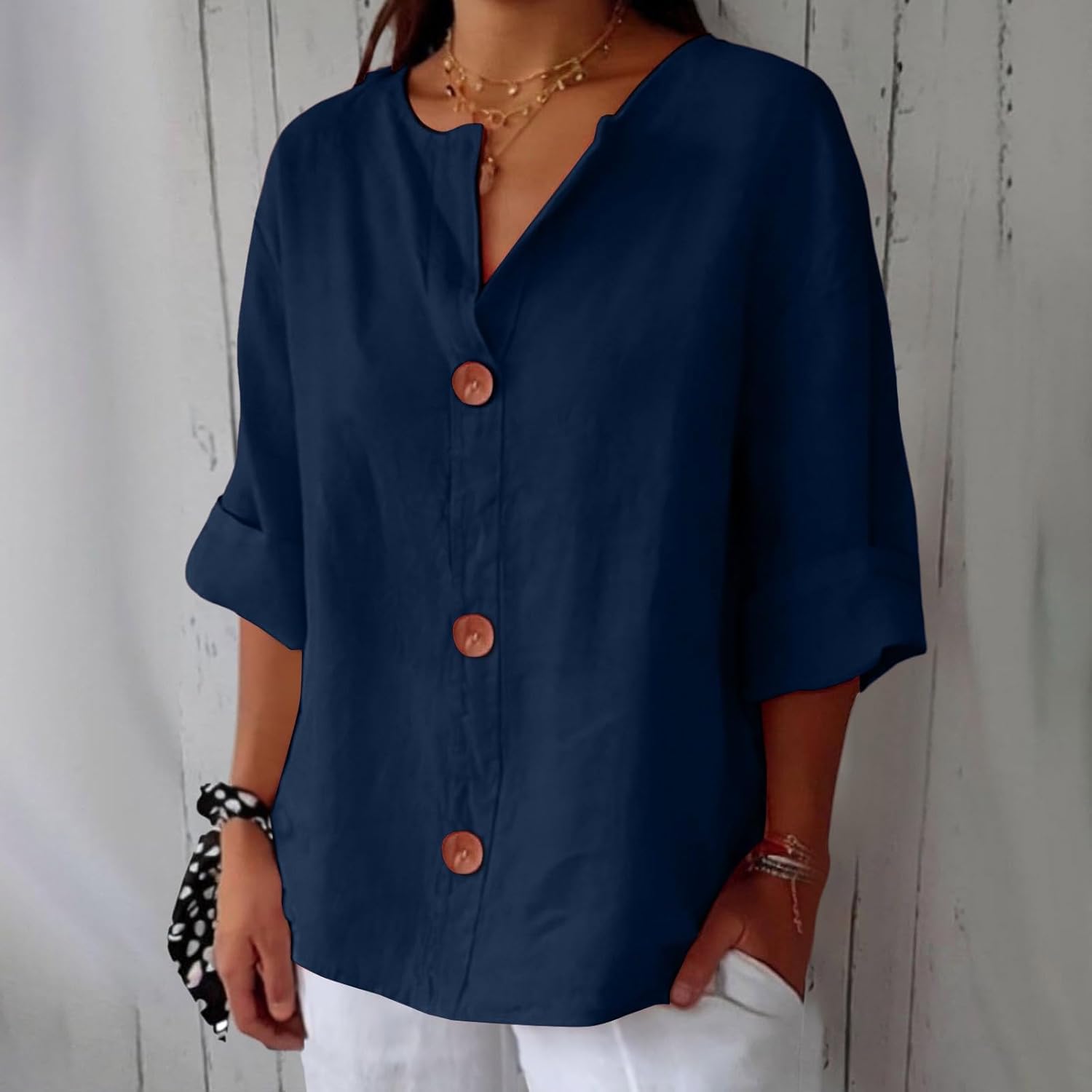 Clara™ - Lightweight Linen Blouse