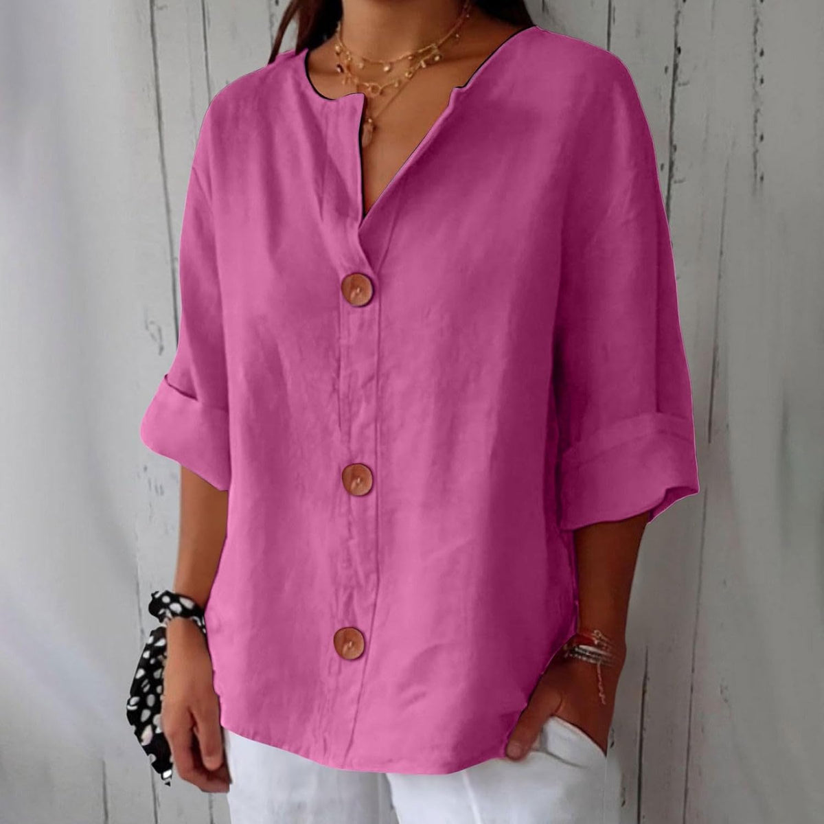 Clara™ - Lightweight Linen Blouse