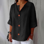 Clara™ - Lightweight Linen Blouse
