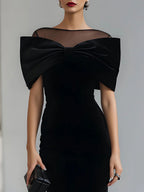 Raina™ Elegant Suede Midi Dress