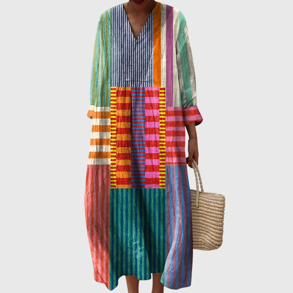 Stephanie Geometric Print Dress