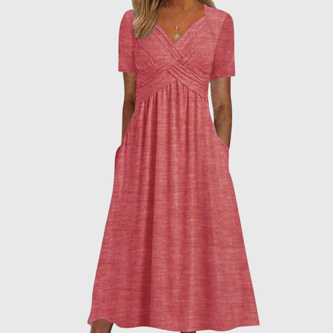 Amanda Crossover Midi Dress