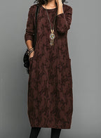 Dina Printed Midi Dress