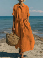 Alianna™ Elegant Shirt Dress
