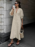 Shyla™ Buttoned Maxi Dress
