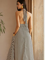 Tyla™ Striped Backless Dress