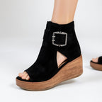 Orla™ | Peep-Toe Wedge Sandals