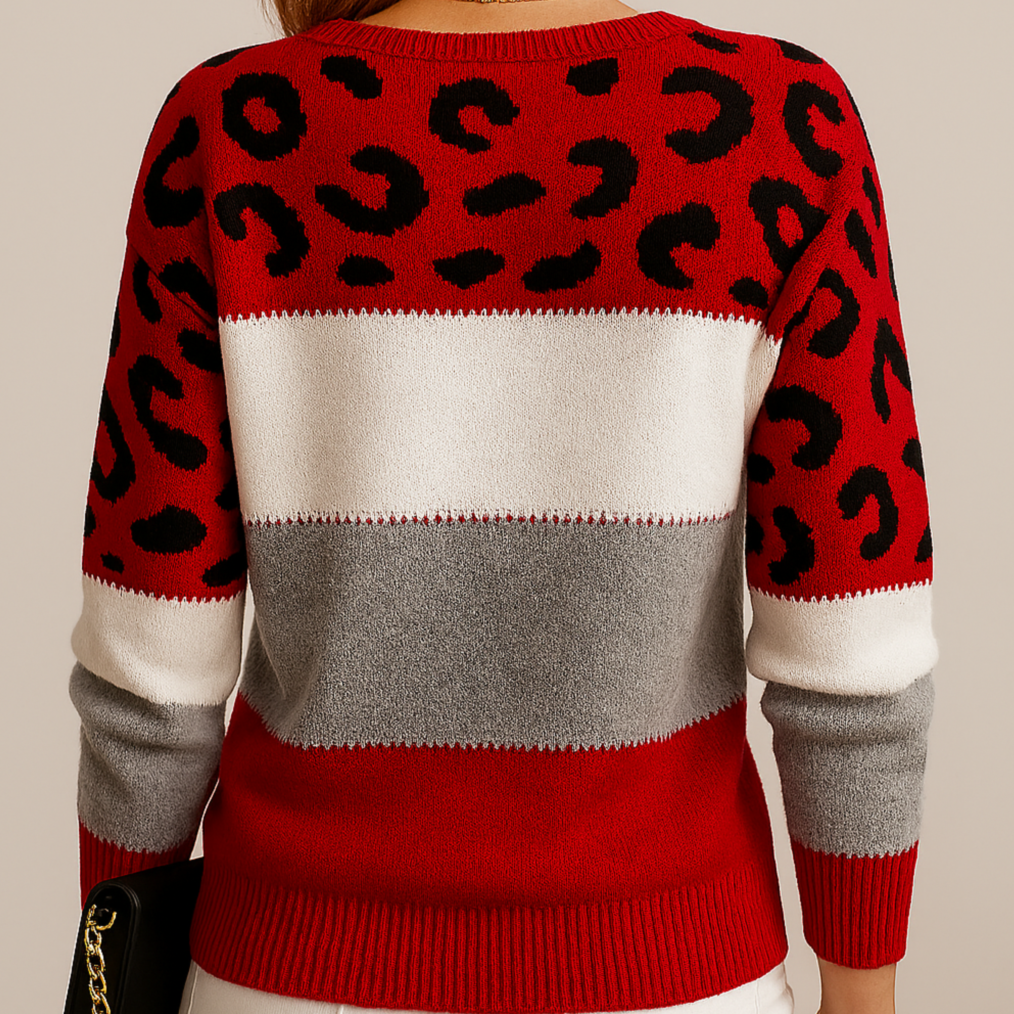 Winifred | Printed Draped Sweater