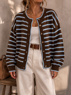 Mabel | Striped Knit Cardigan
