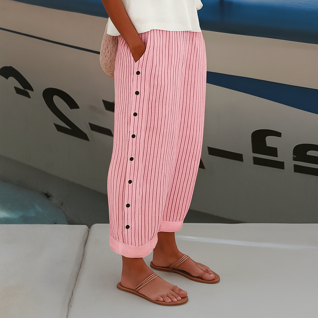 Elle | Striped Trousers