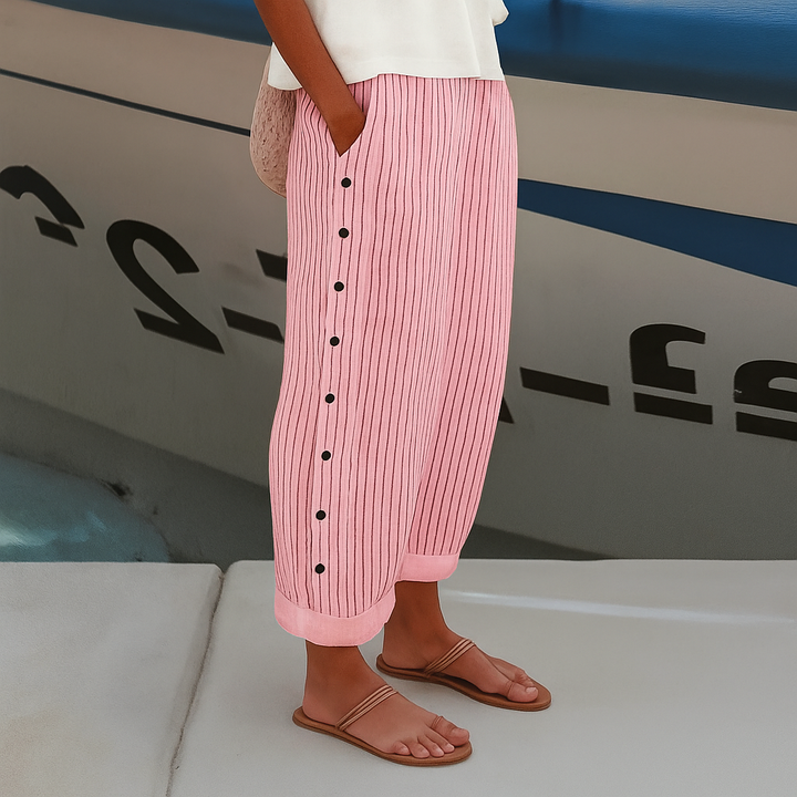 Elle | Striped Trousers