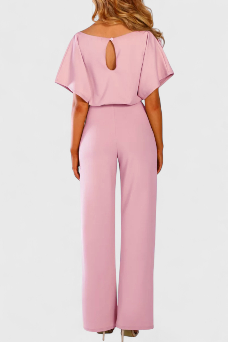 Evie Wide-Cut Fluid Jumpsuit with Elegant Silhouette