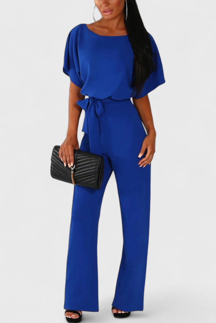 Evie Wide-Cut Fluid Jumpsuit with Elegant Silhouette