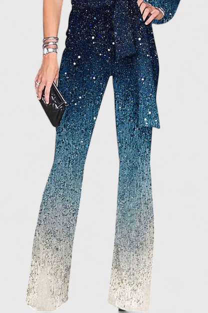 Cintia Shiny Asymmetrical Jumpsuit