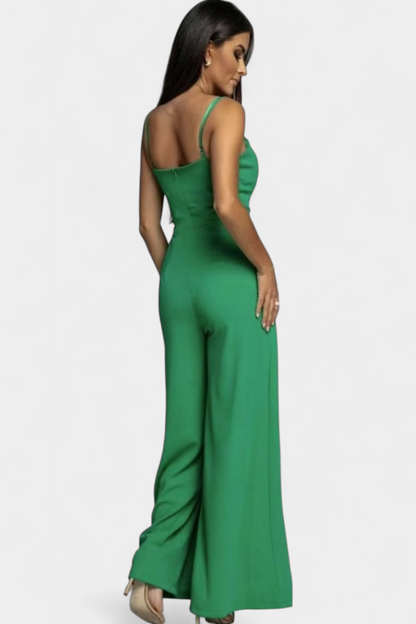 Prescillia Elegant Strap Jumpsuit with Side Cutouts