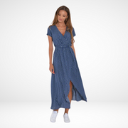 Navy Polka Dot