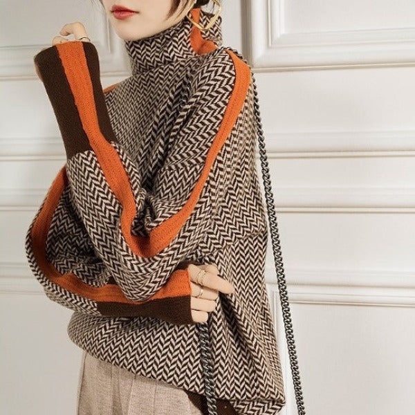Magnolia | Striped Turtleneck