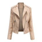 Marguerite™ | Women's Asymmetrical Grommet Moto Quilted Jacket