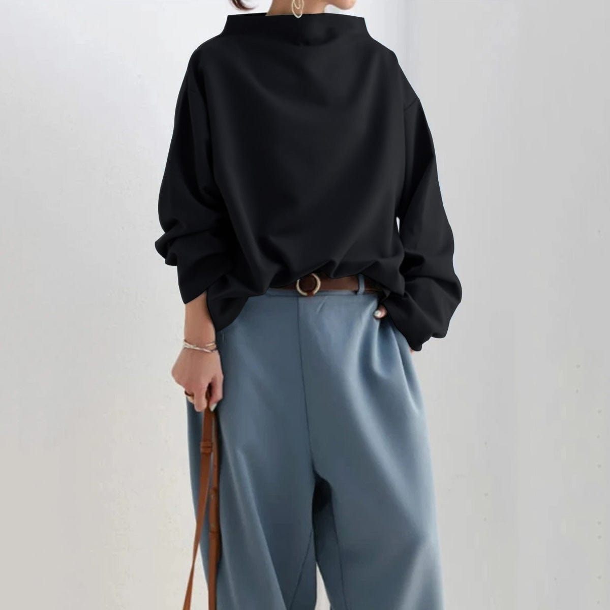 Jacinta | Relaxed High-Neck Top