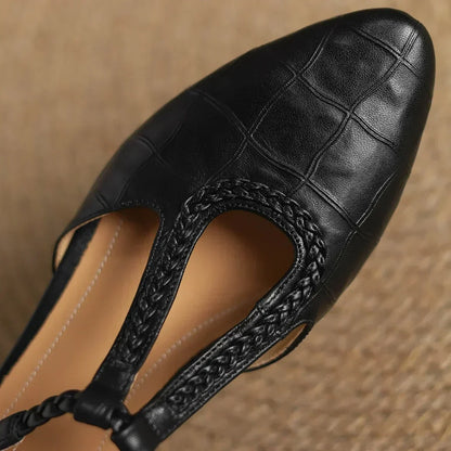 Leather Mary Janes