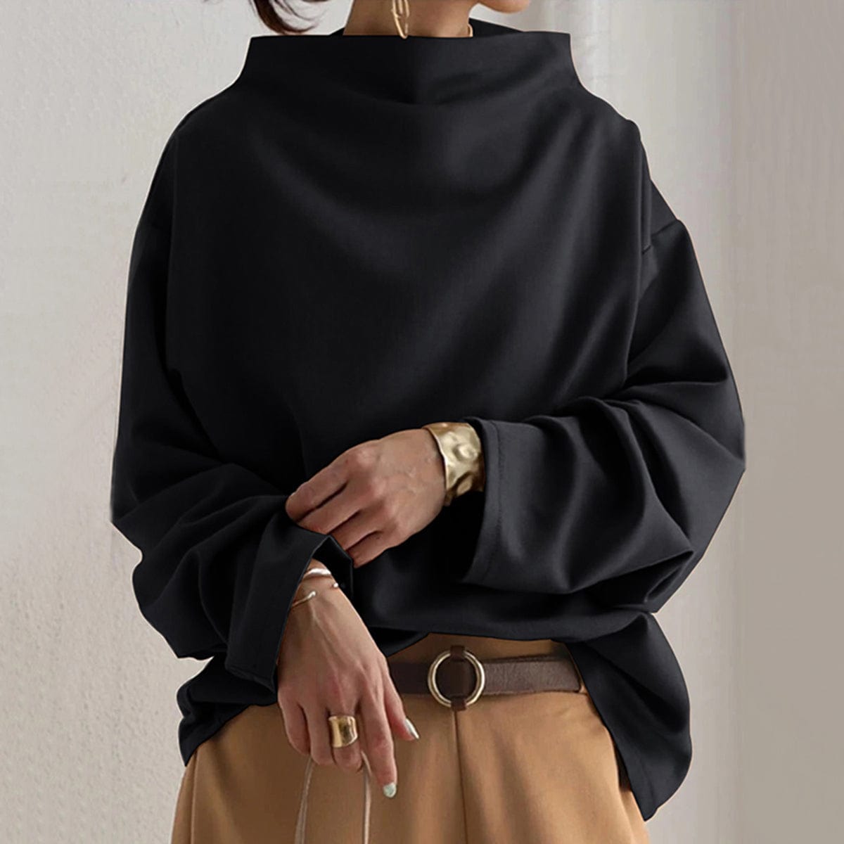 Jacinta | Relaxed High-Neck Top