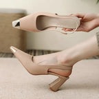 Layla | Pointed Toe Slingback Heels