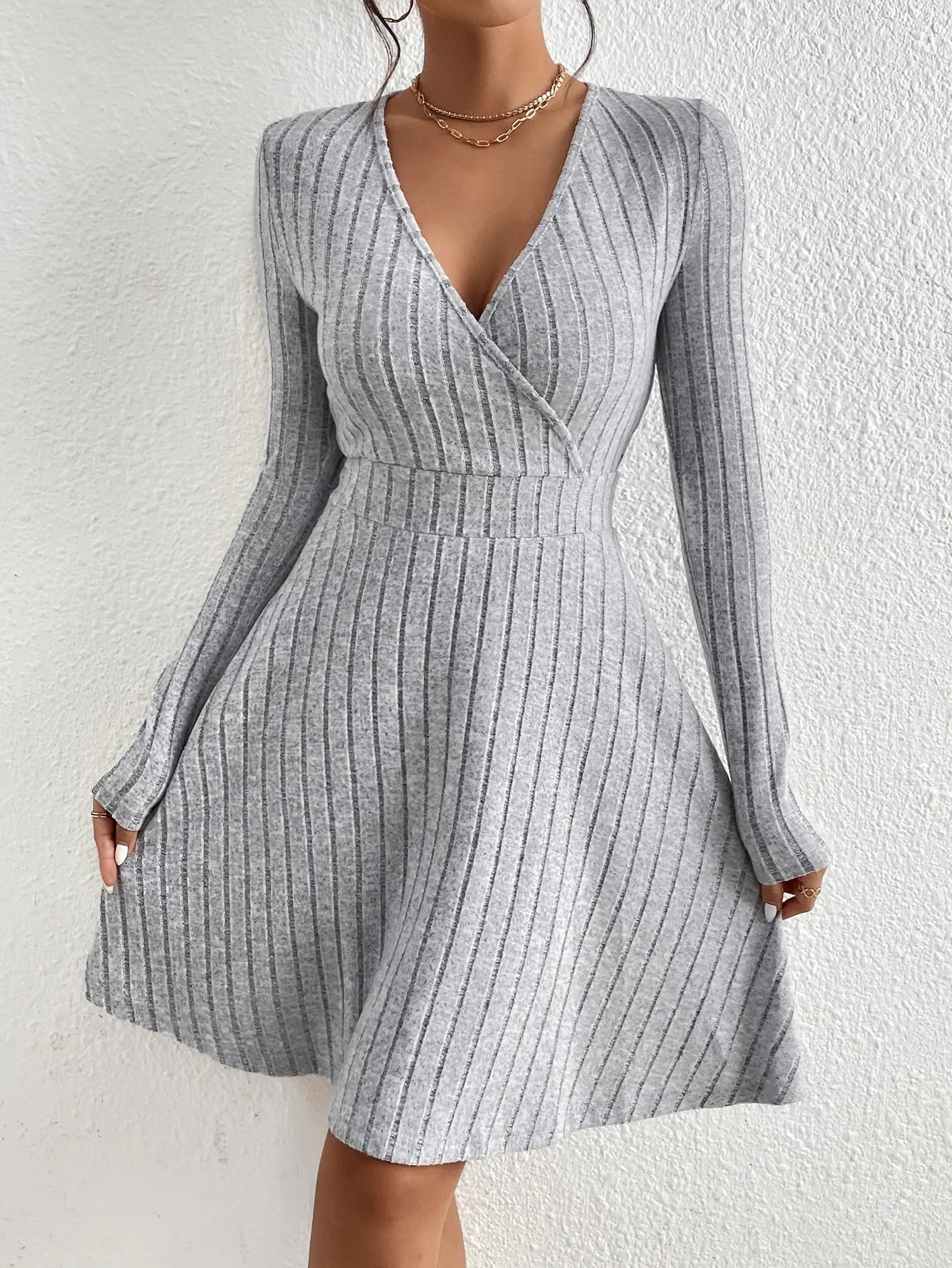 Reese™ Elegant V-Neck Dress