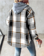 Janie | Plaid Hooded Jacket