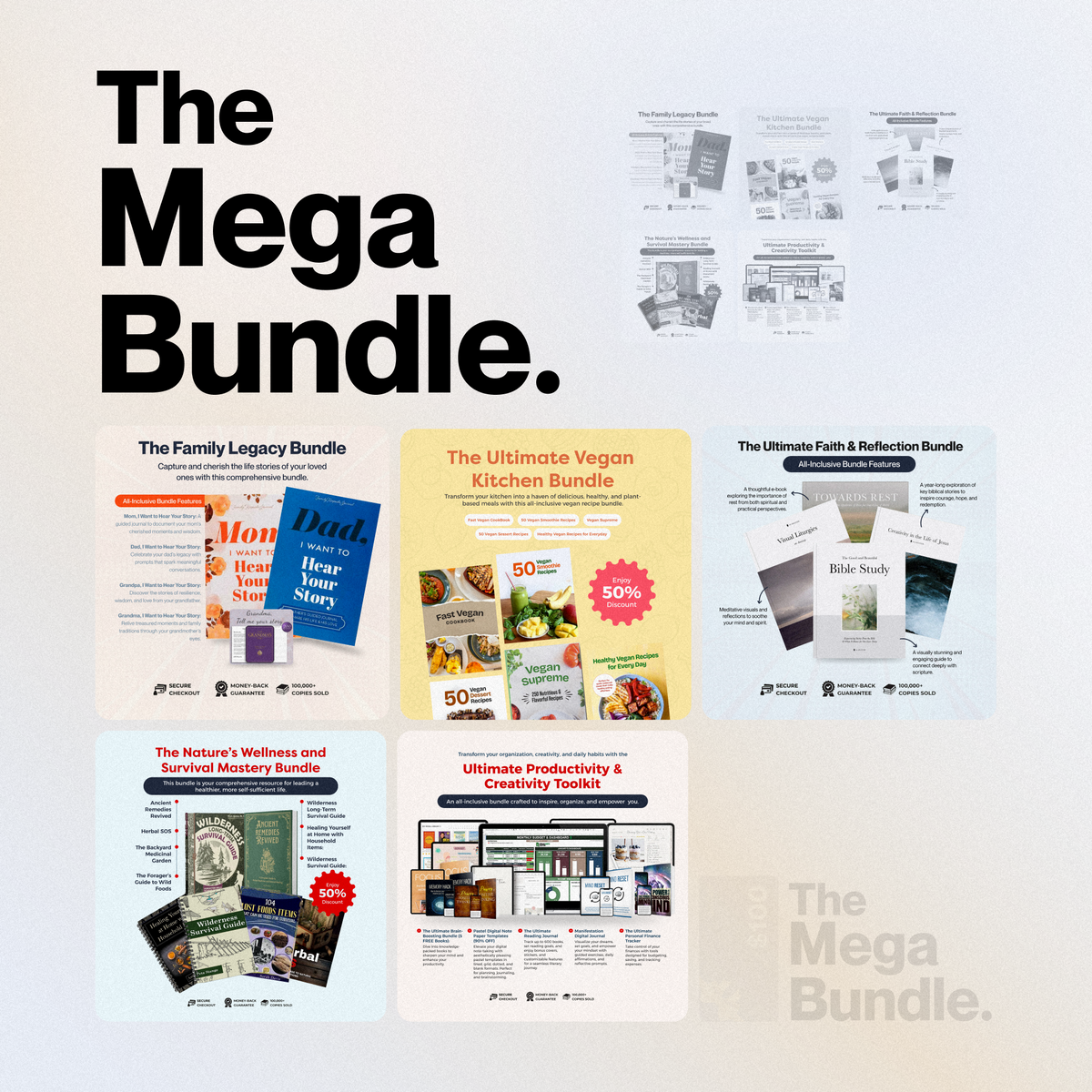 The Mega Bundle (95% OFF + 9 FREE Products) - Z