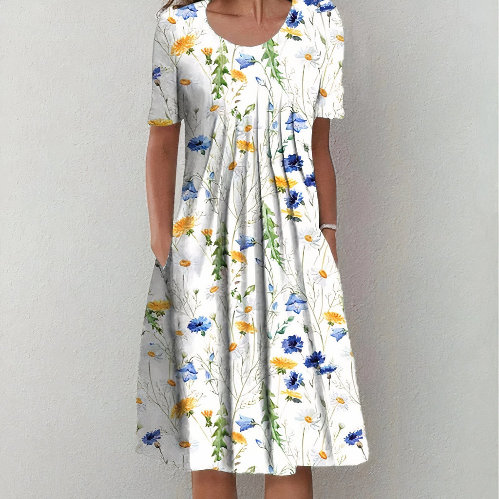 Uriela™ Elegant Floral Dress