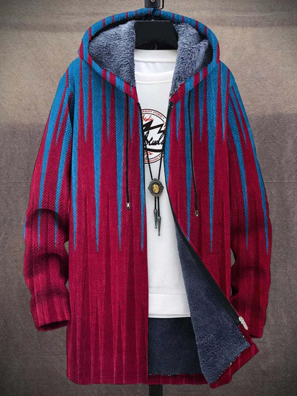 Nyla | Printed Hooded Cardigan
