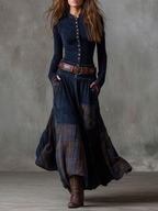 Izabella™ Suede Maxi Dress + Free Belt
