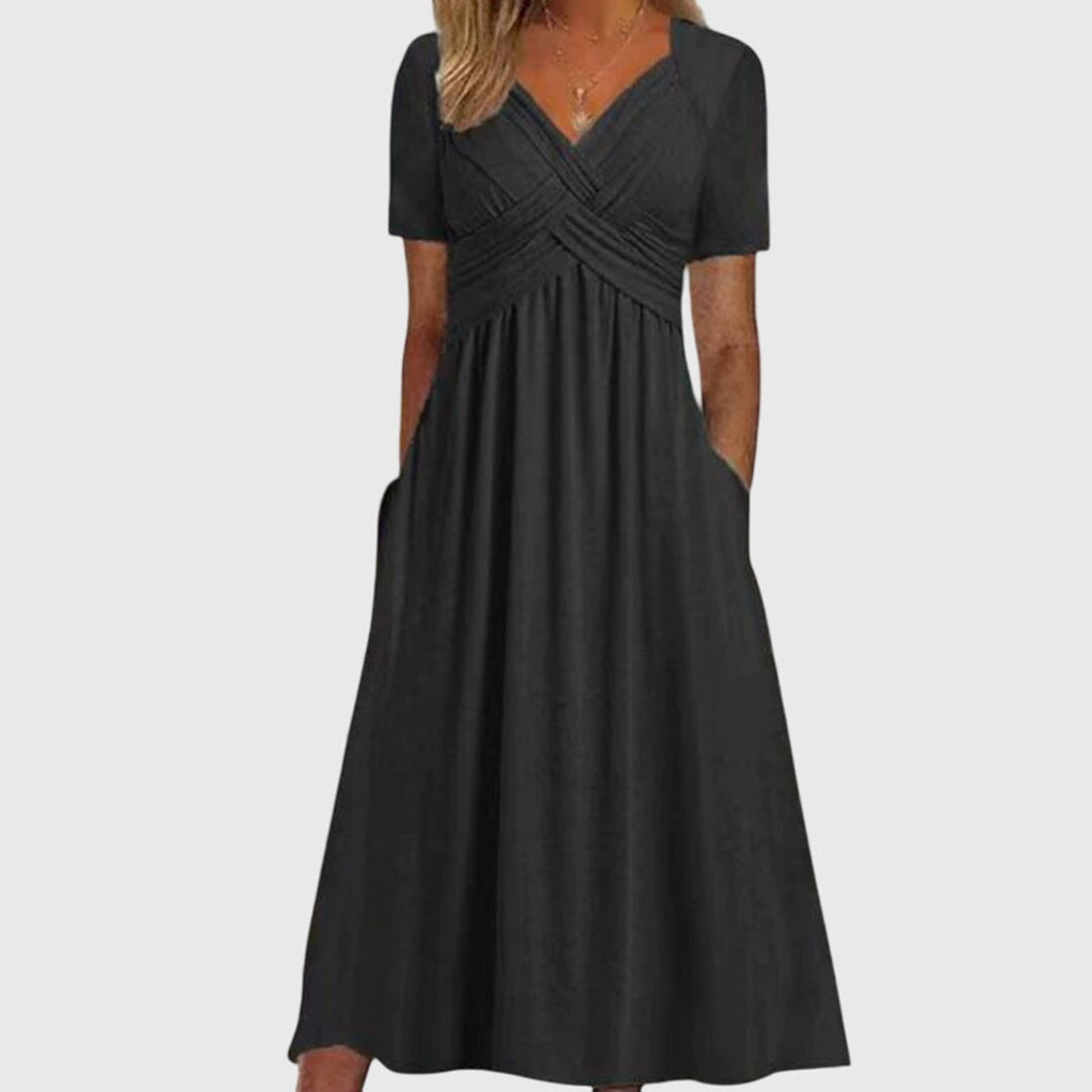 Amanda Crossover Midi Dress